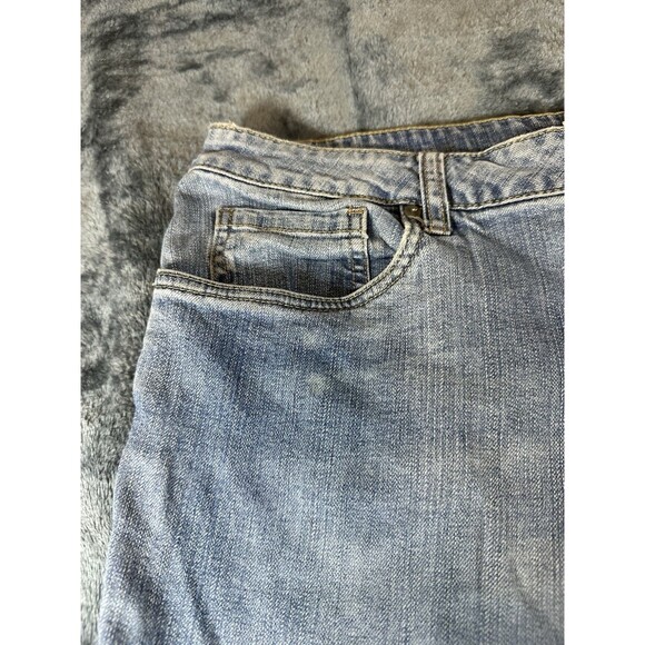 Coldwater Creek button fly raw hem crop jean Size 16 - Picture 6 of 13